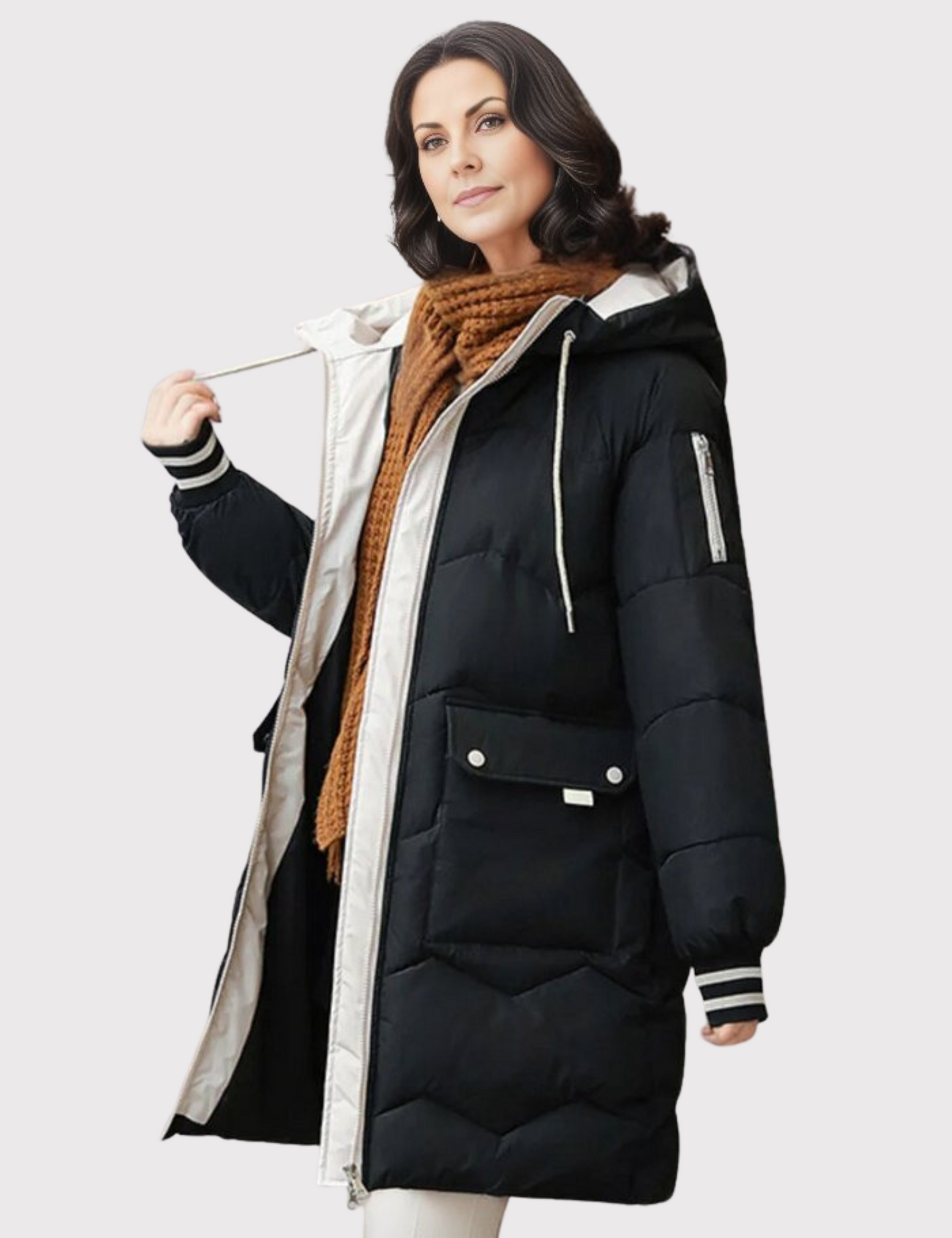 Damen Wiora Lange Pufferjacke