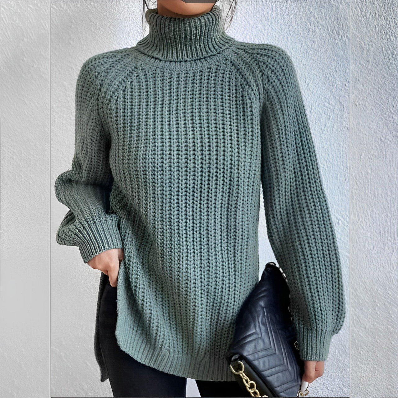 Mellony Rollkragenpullover aus warmer Baumwolle
