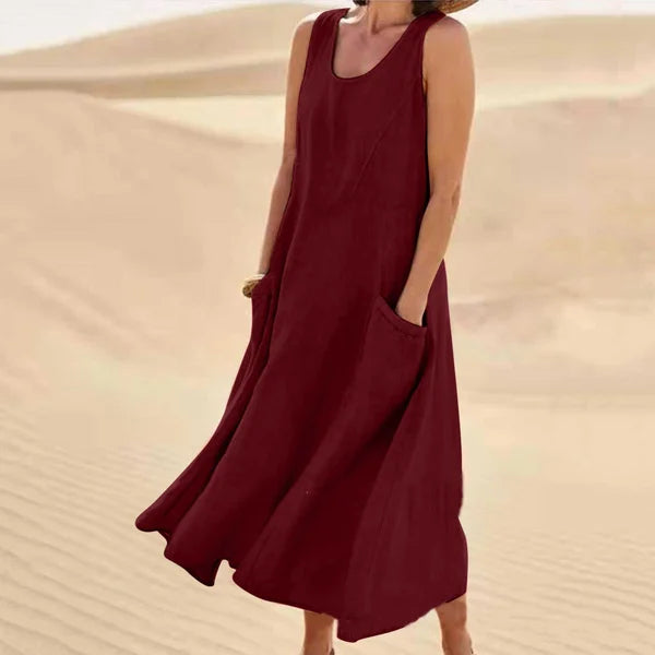 KROHN-E Damen Alltagskleid Klassisches Design Vielseitiger Stil