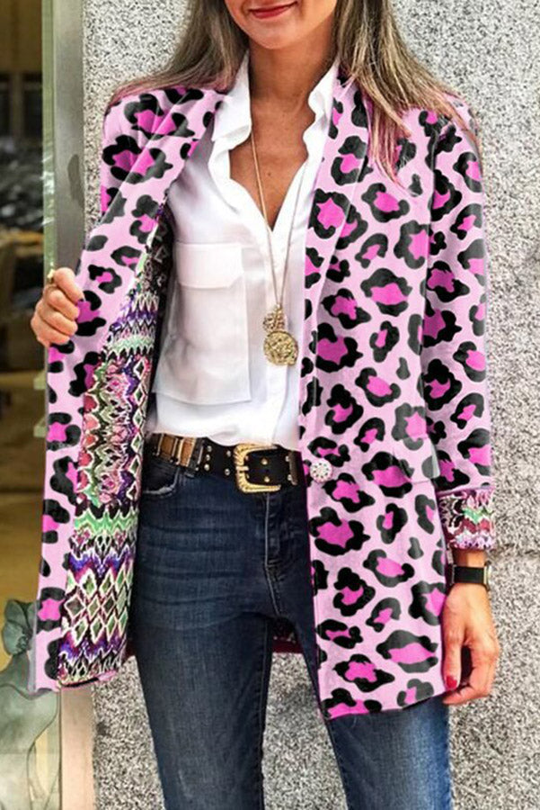 Krohn-e | Für Eternity Wende Retro Druck Blazer