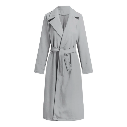 Krohn-e | langer Wickelmantel - stilvolle Winteroberbekleidung für Damen