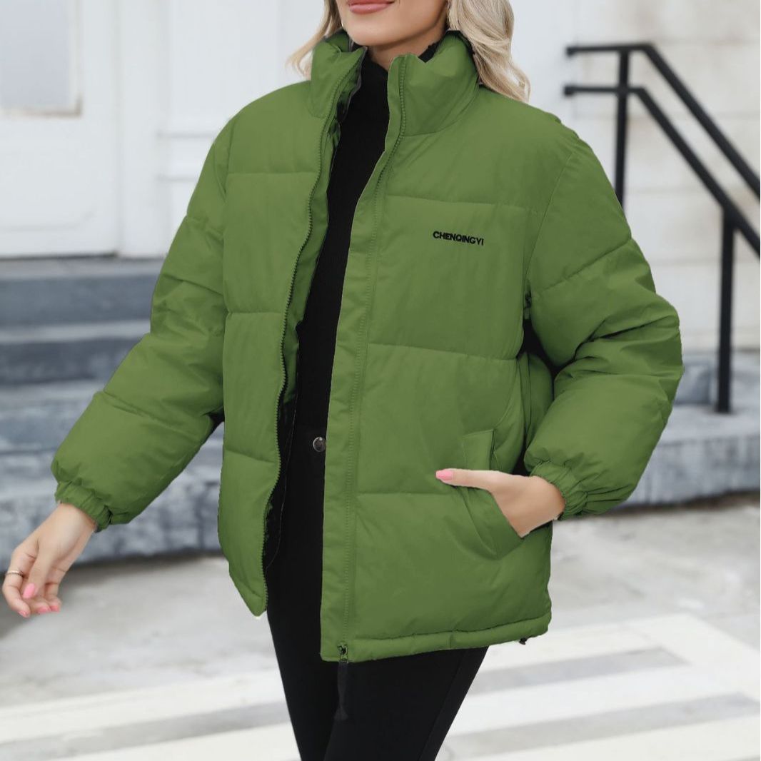 Krohn-e | Winddichte Baumwoll-Pufferjacke mit Rollkragen