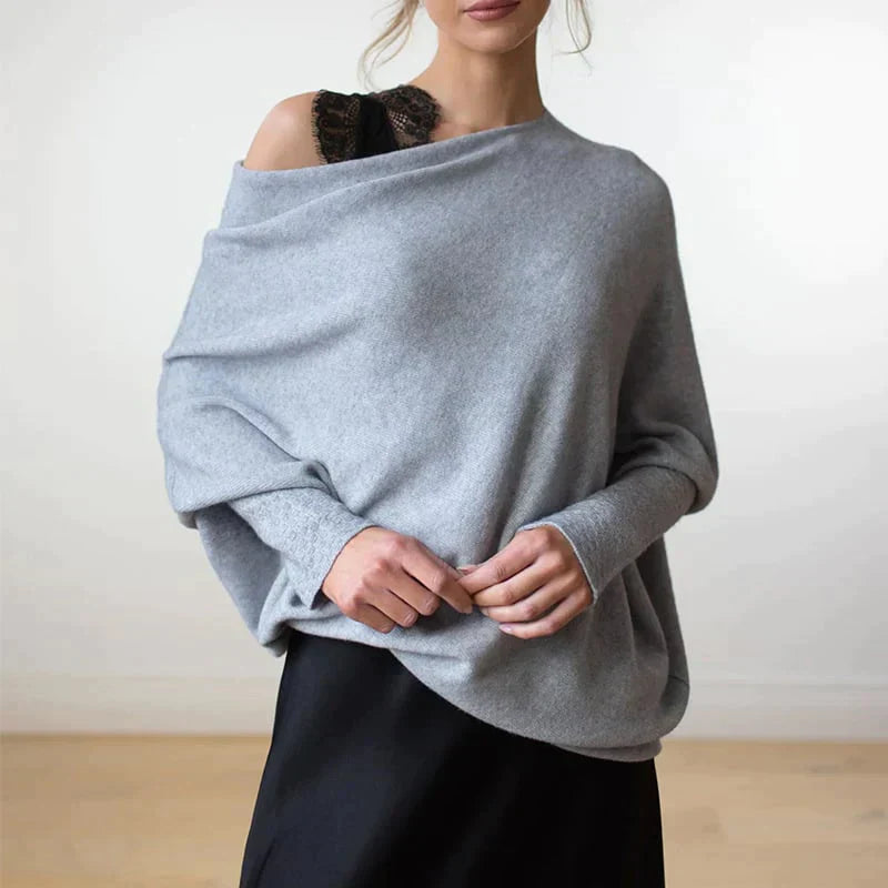Krohn-e | Asymmetrisch drapierter Pullover