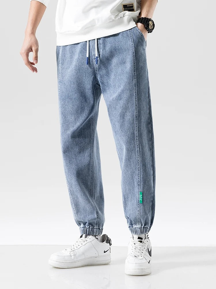 Herren Denim Jogger mit Lockerem Schnitt