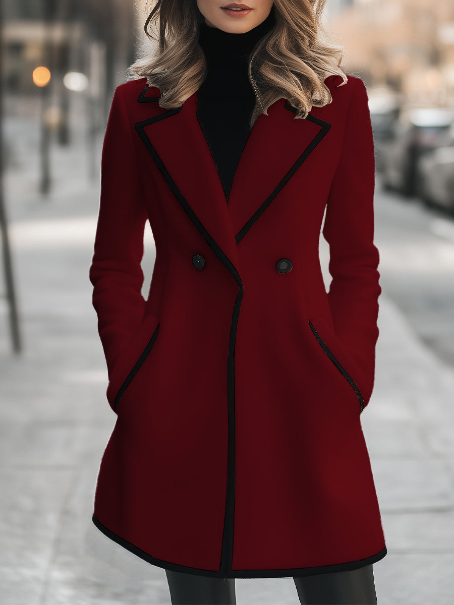 Krohn-e | Duster - elegante Damenjacke mit schwarzen Akzenten