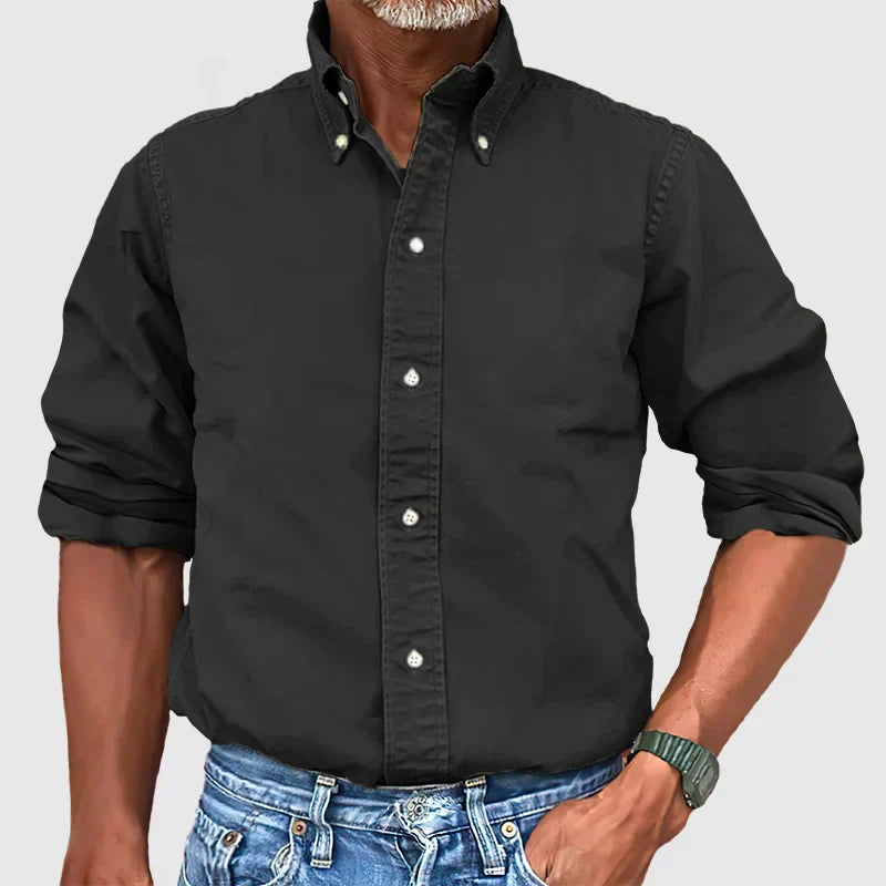 Vince Herrenhemd: Vintage-Washed Look