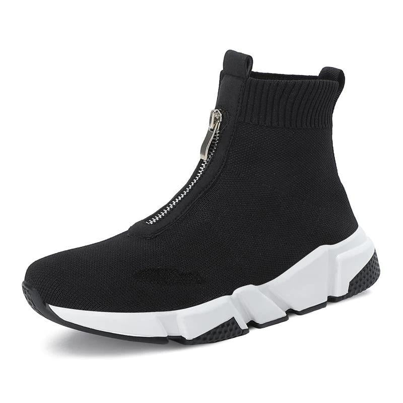 KROHN-E Damen Sock Boots Stretchfit Knöchelhoch Modern Schlank