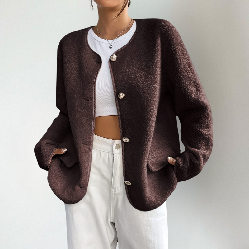 Krohn-e | Strick-Cardigan mit offenem Vorderteil