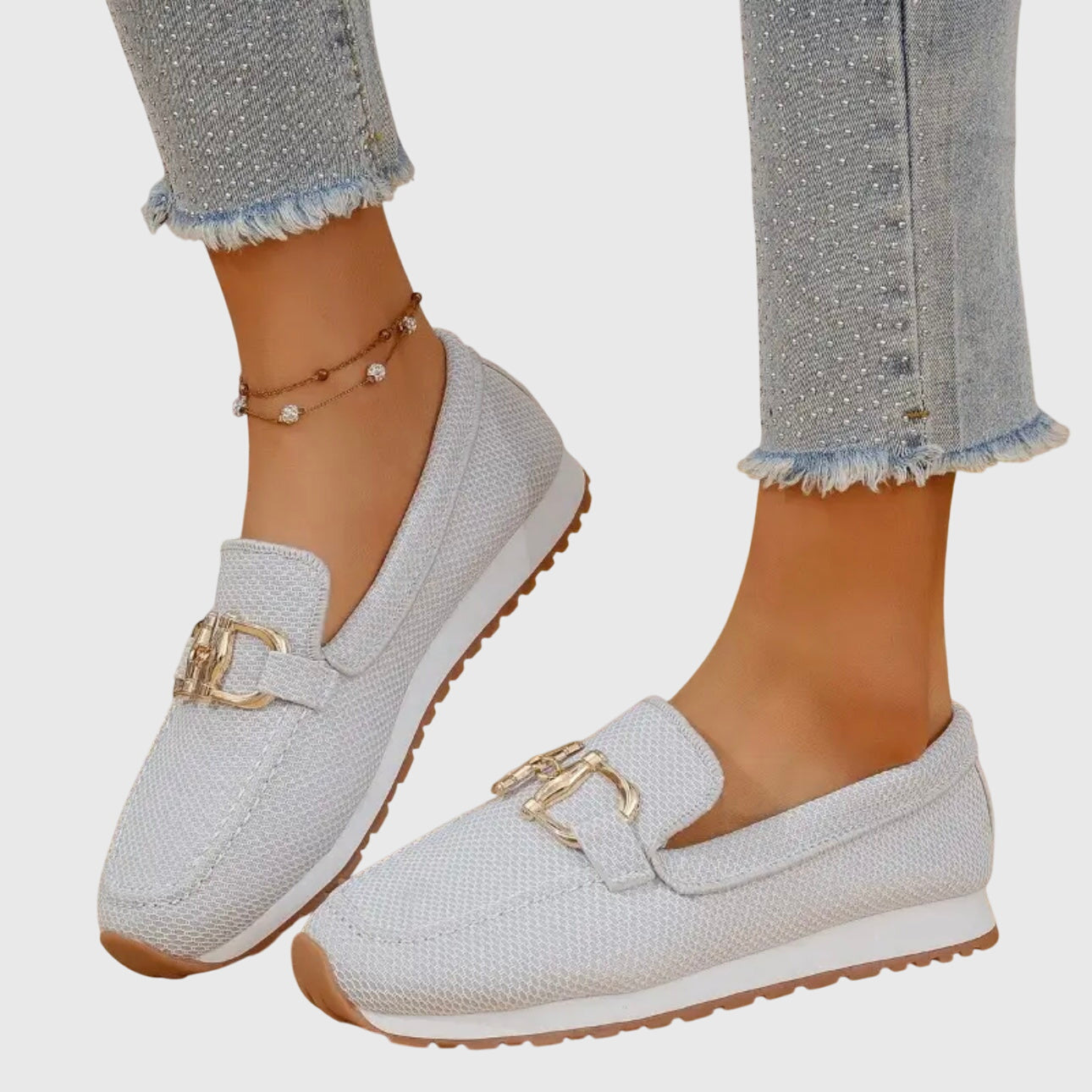 KROHN-E Damen Loafer Komfort Flexible Sohle Business