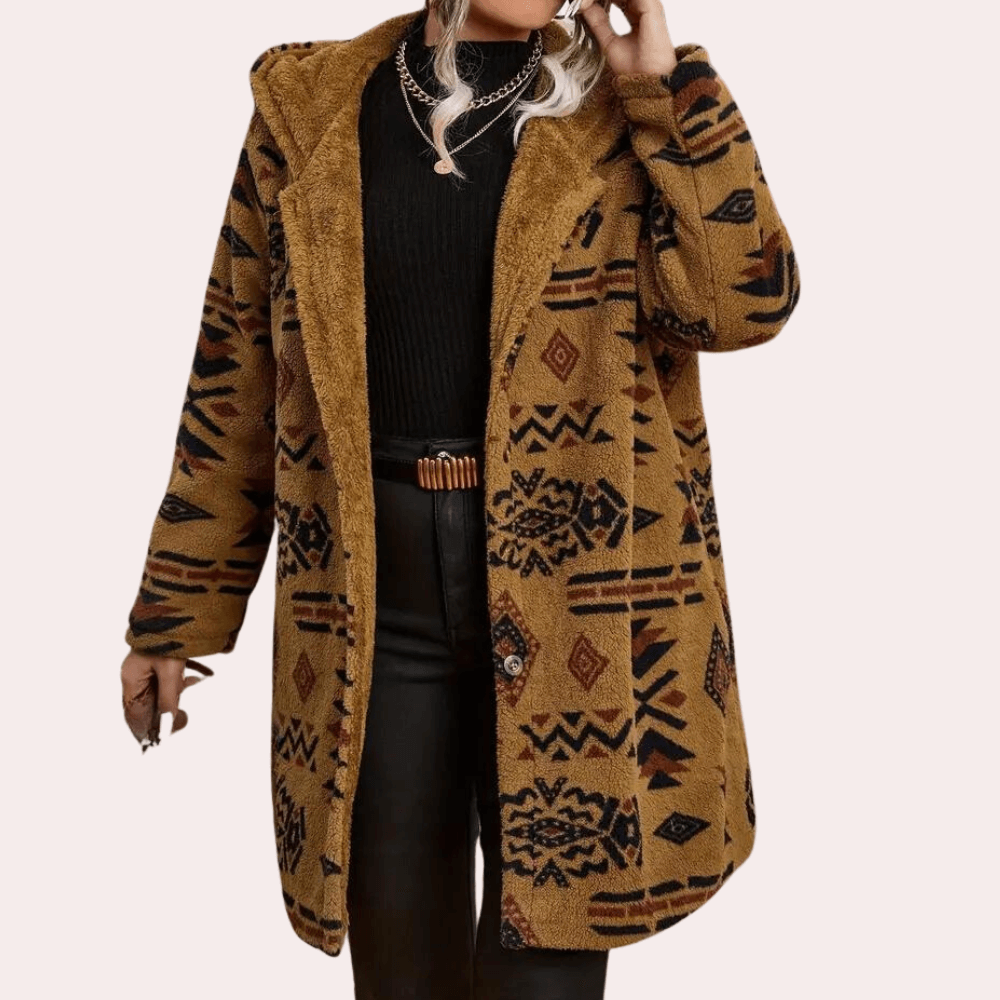 Krohn-e | Damen Winterjacke mit Kapuze