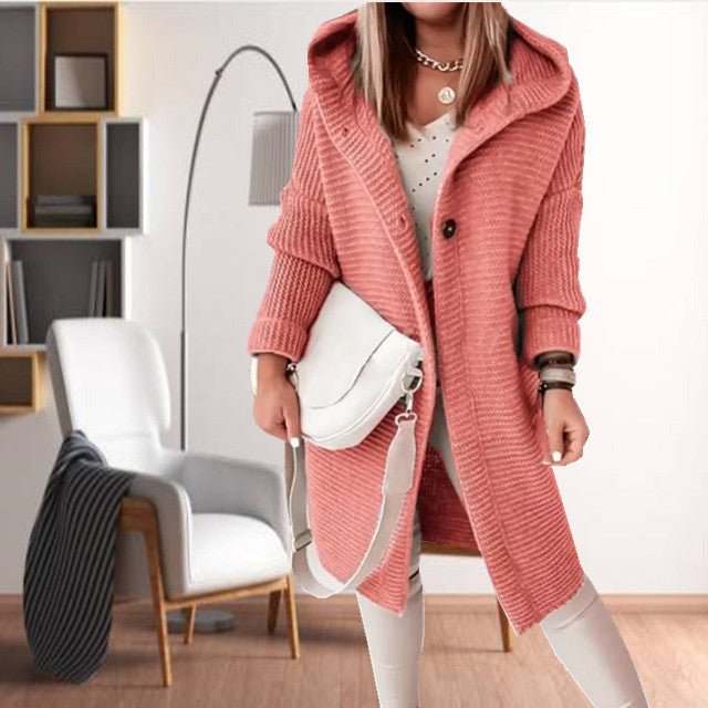 Krohn-e | Strickmantel mit Kapuze