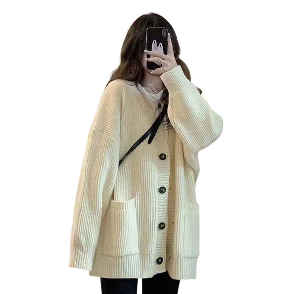Krohn-e | Damen Freizeit Baumwoll Strickjacke