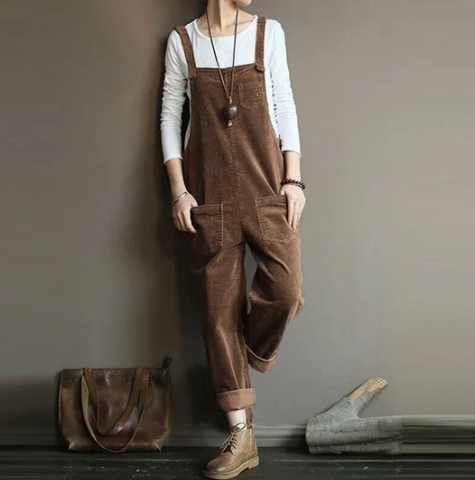Orianne:  Lockerer Cord-Overall