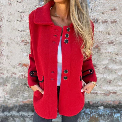 Krohn-e | Stilvolle Jacke Knopfverschluss Eleganter Alltagschnitt