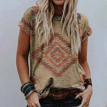 Fudus Oberteil mit Vintage-Druck