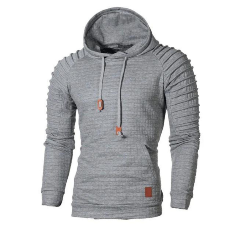 Strukturierter Fudus Kapuzenpullover