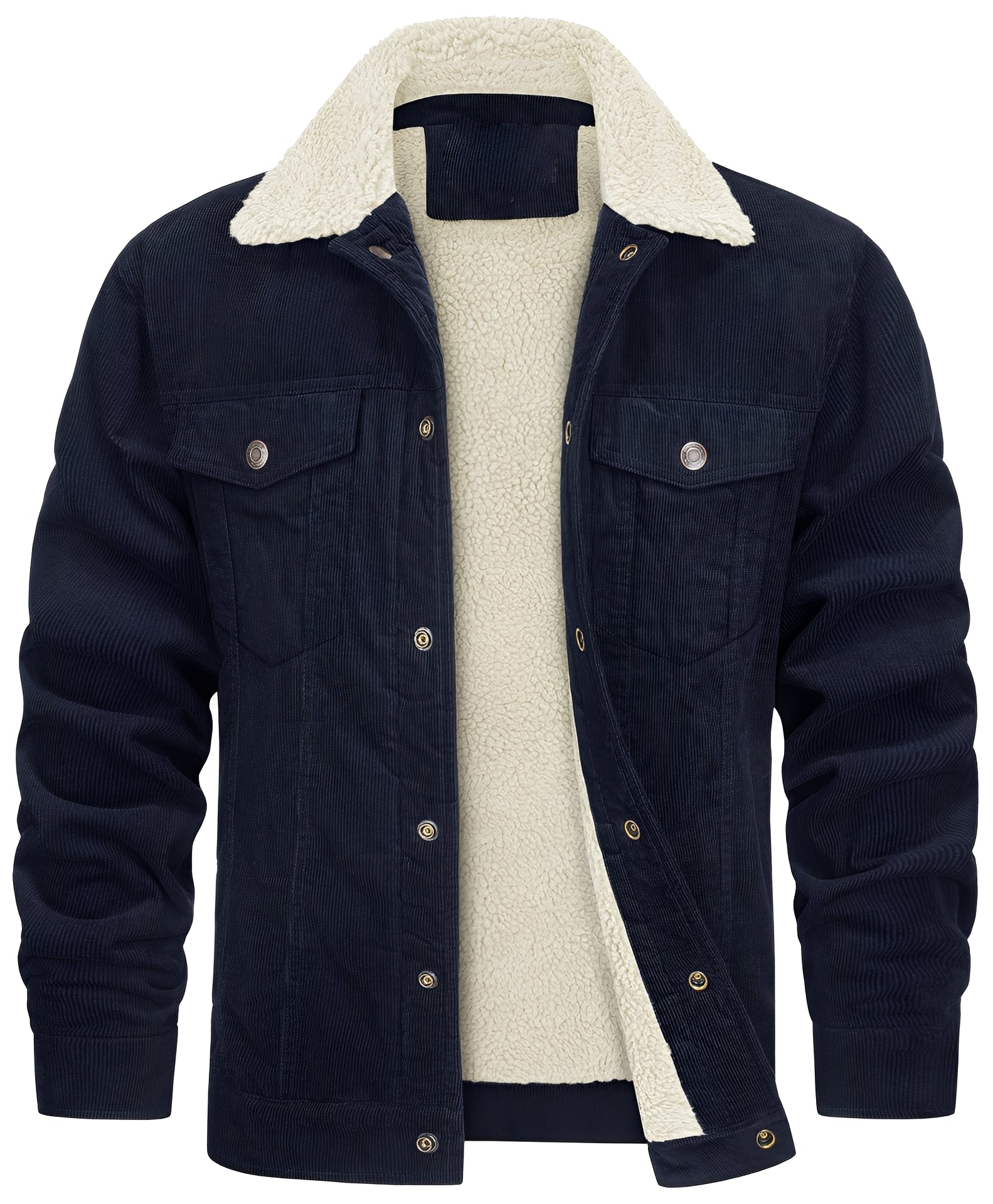 Krohn-e | klassische Cord-Plüschjacke für Männer