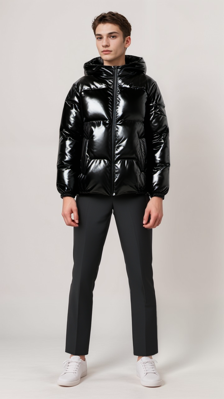 Krohn-e | Gepolsterte Winterjacke mit Kapuze Polyester Warm und Wasserabweisend