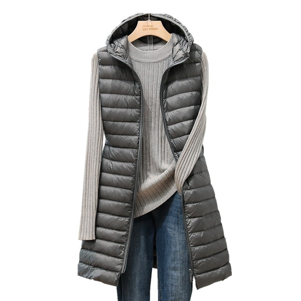 Krohn-e | Bequeme Lange Damen Weste