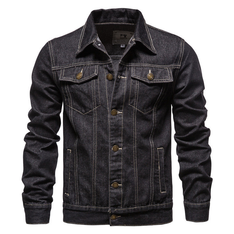 Krohn-e | Klassische Denim Truckerjacke für Herren