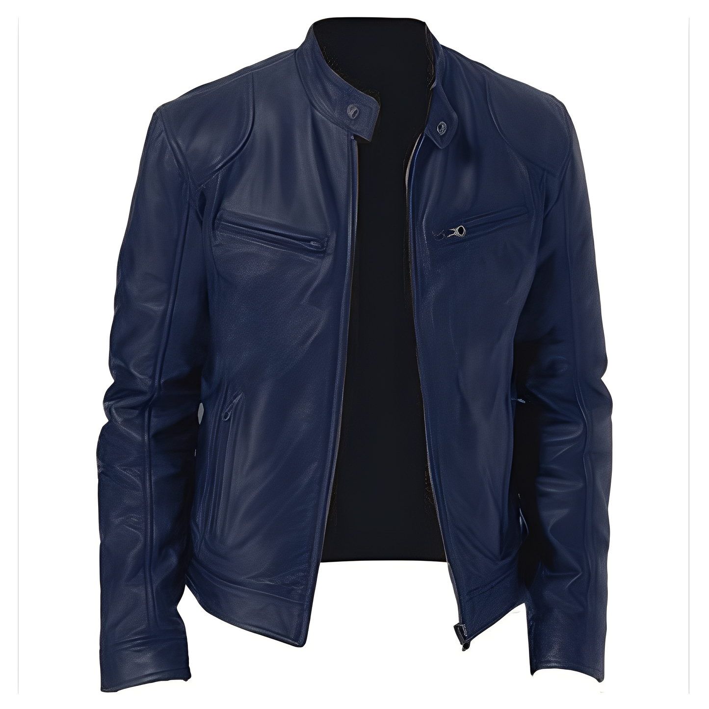 Krohn-e | Freizeit PU Lederjacke für Männer