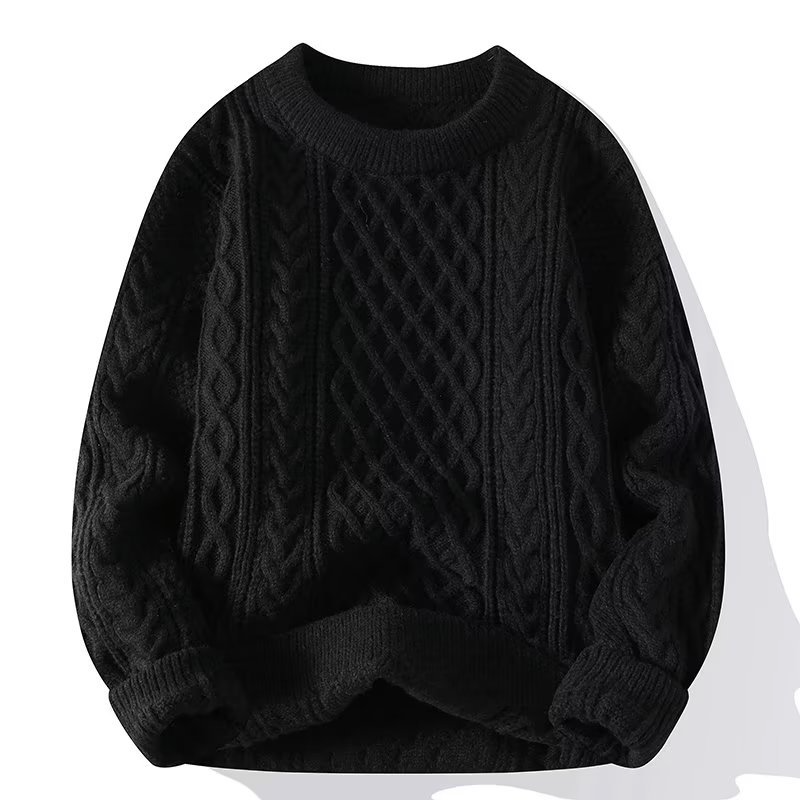 Herren Winterpullover mit langen Ärmeln, lässiger Schnitt
