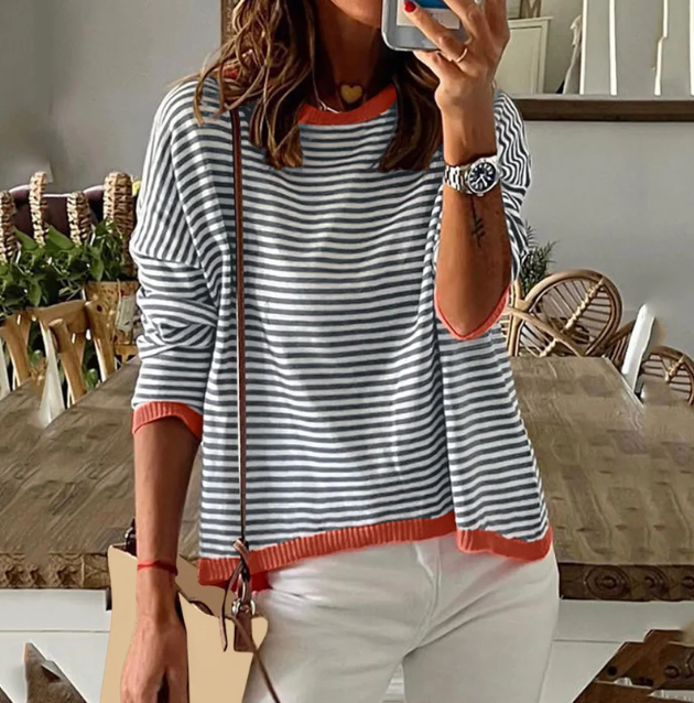 Quinrel gestreifter Pullover
