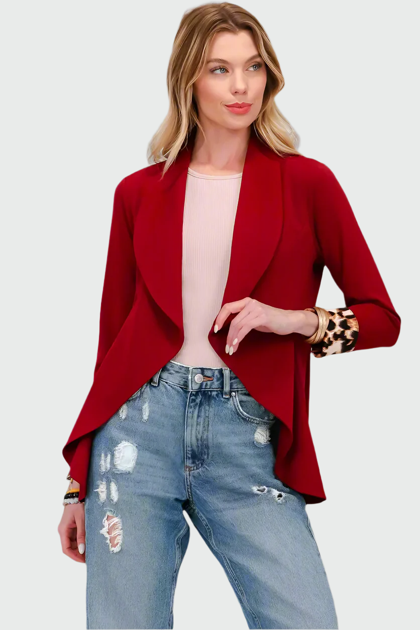 Krohn-e | Freizeit Blazer mit Pantherdetail