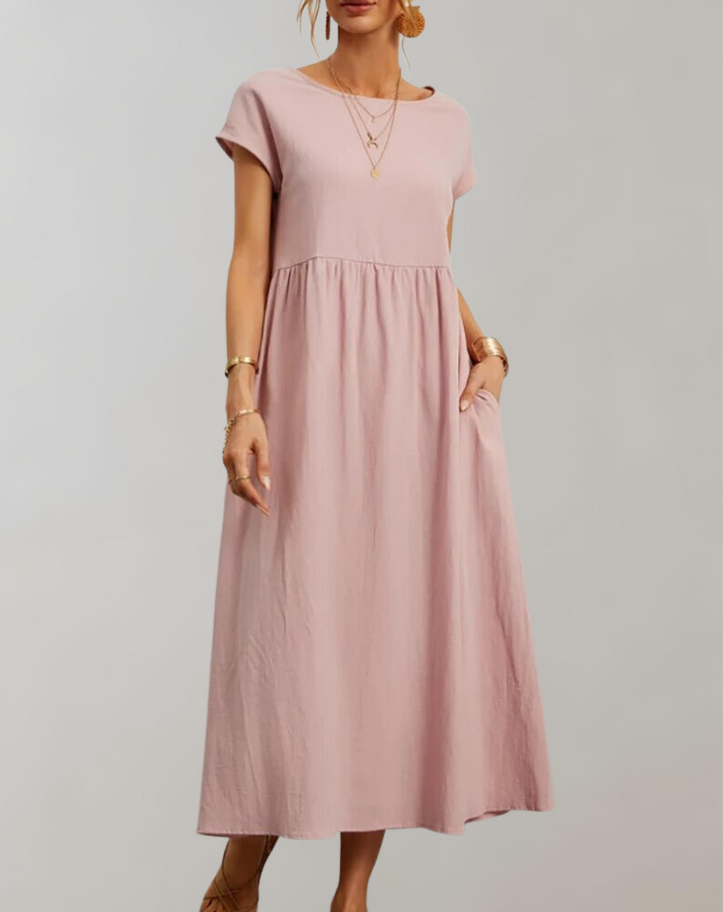 Klassisches Midi-Kleid im Vintage-Stil