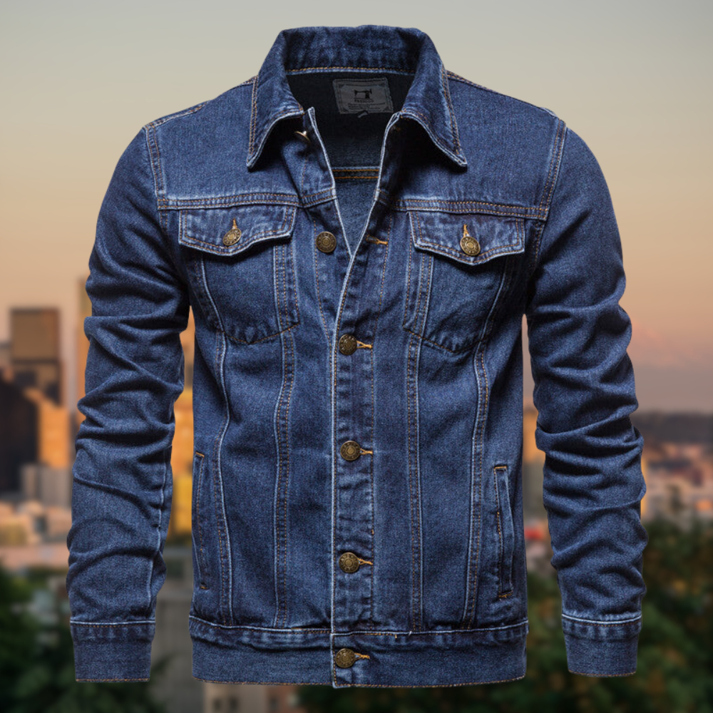 Krohn-e | Jeansjacke mit Klassischem Design