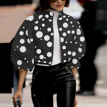 Jacke mit Reißverschluss von Quisia – bedruckt