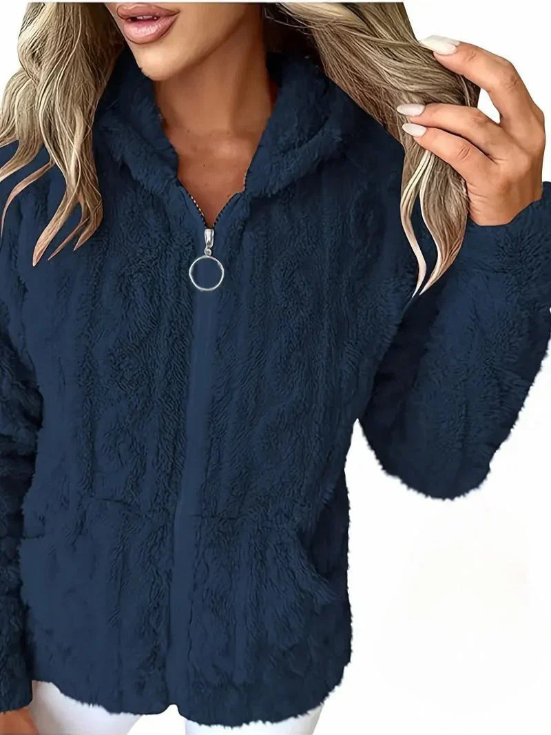 Krohn-e | Langarm Kapuzenpullover mit Reißverschluss