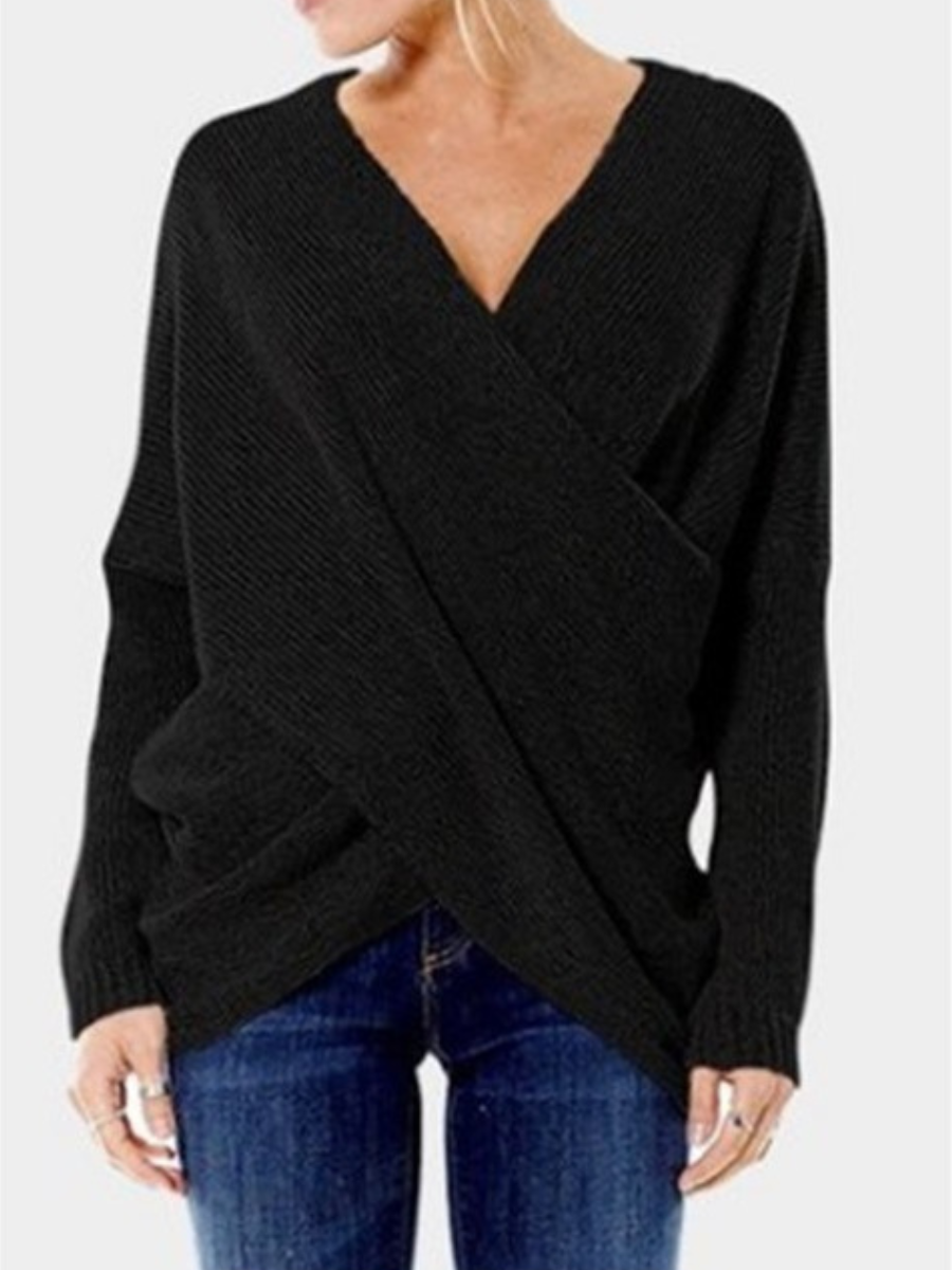 Krohn-e | Stilvoller & Sexy Pullover mit V-Ausschnitt
