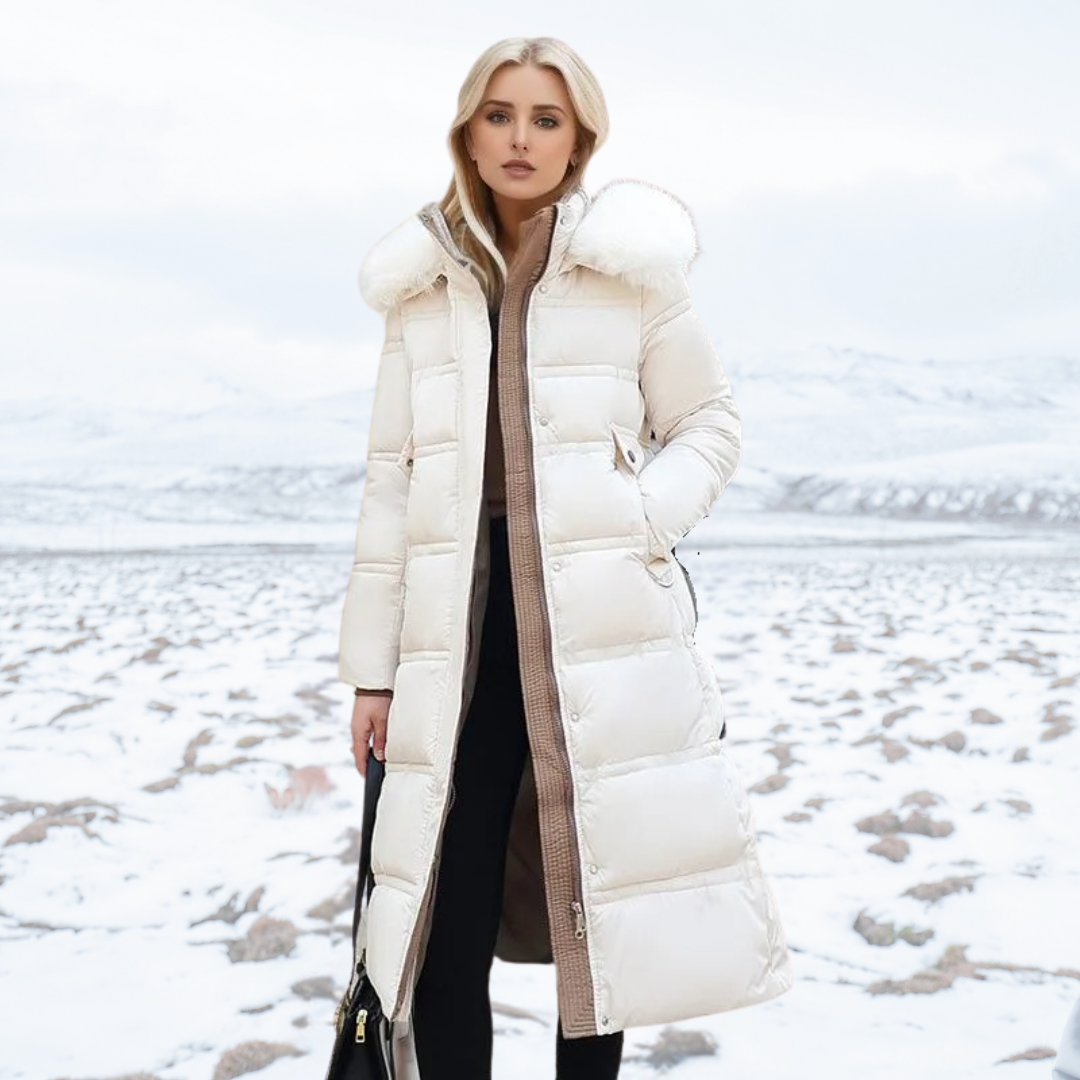 Krohn-e | Winterfleecejacke für Frauen Lang