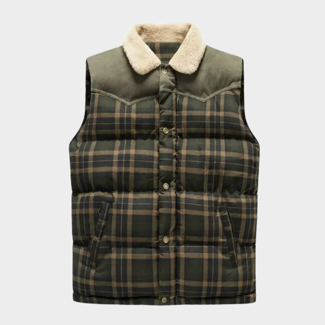 Krohn-e | Klassisch kariertes Herren Bodywarmer
