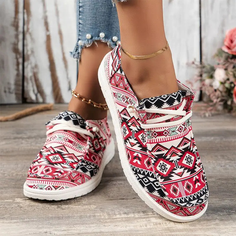 Flache Segeltuchschuhe Naia für Damen