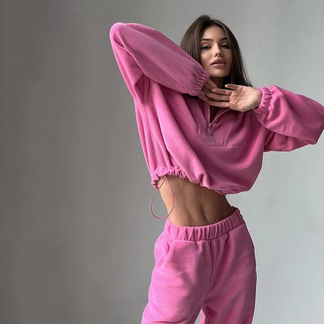 Krohn-e | Pullover mit Kragen für Frauen Warm