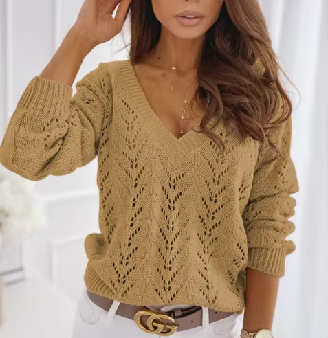 Damen-Oversize-Strickpullover Vanna