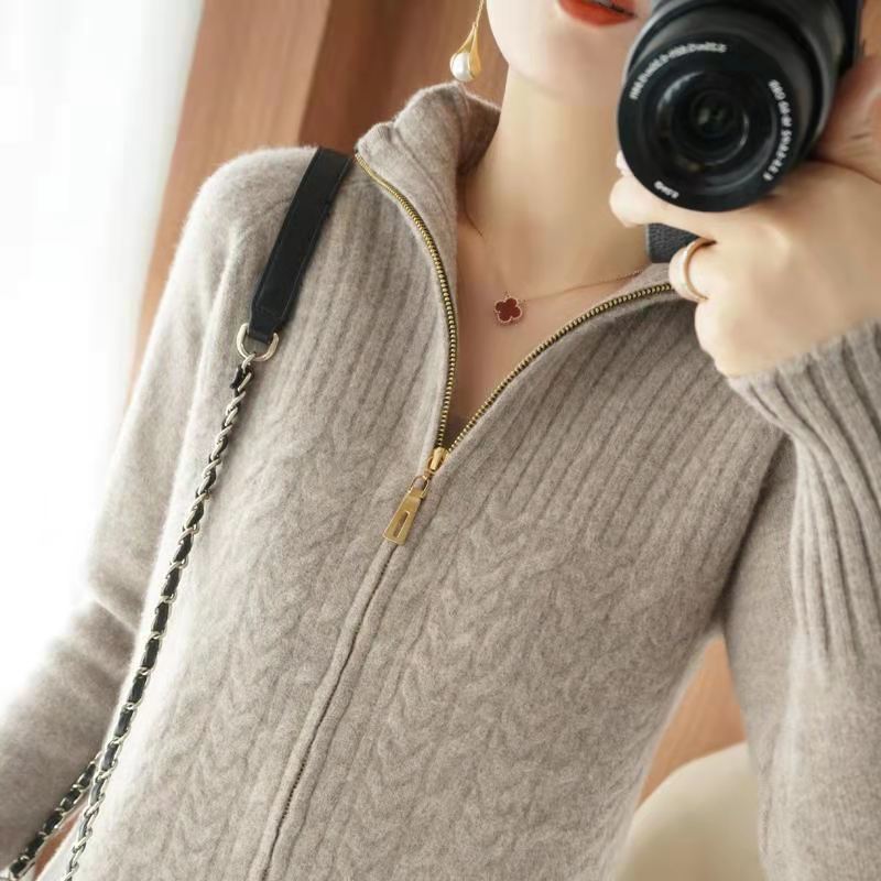 Krohn-e | Damen-Cardigan Aus Kaschmir mit Schickem Kordelzug