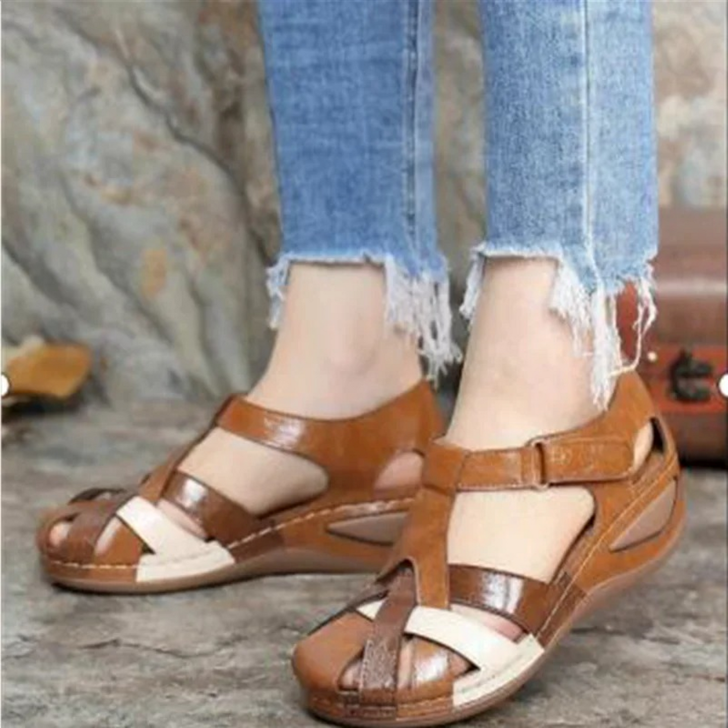 Damen-Sandalen Addie: Wasserfest