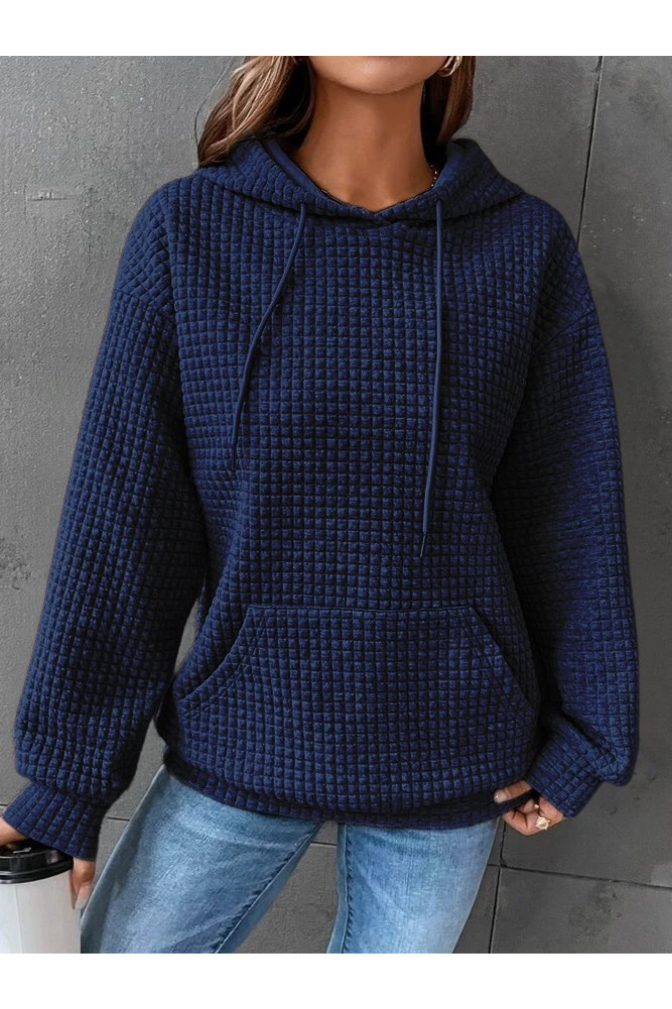 Krohn-e | Pullover Warm für Frauen Kapuze