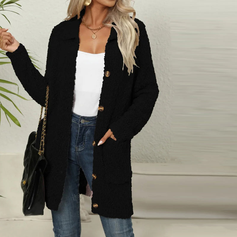 Krohn-e | Einfarbiger Strickjacke