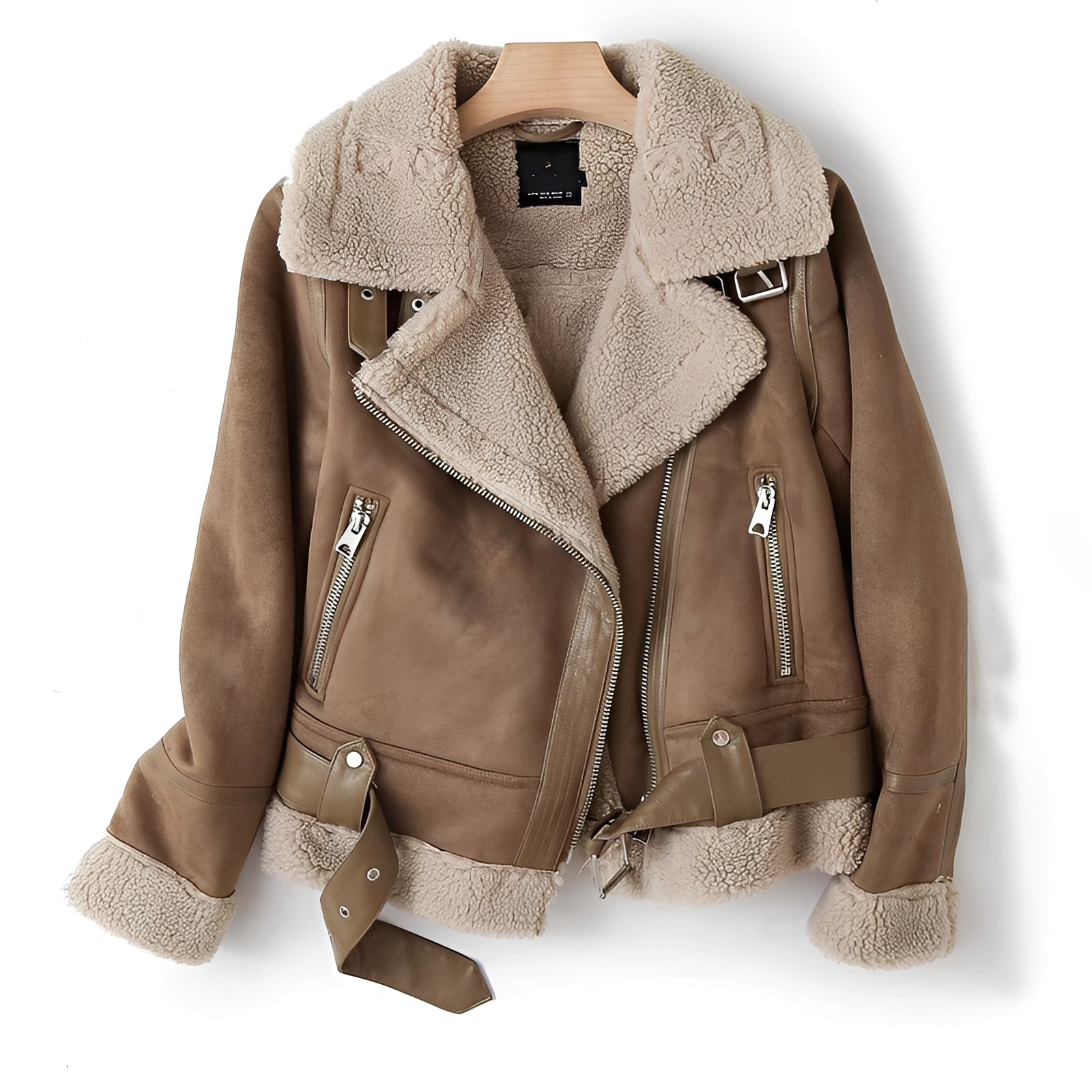 Krohn-e | Warme, weiche Lederjacke für Frauen