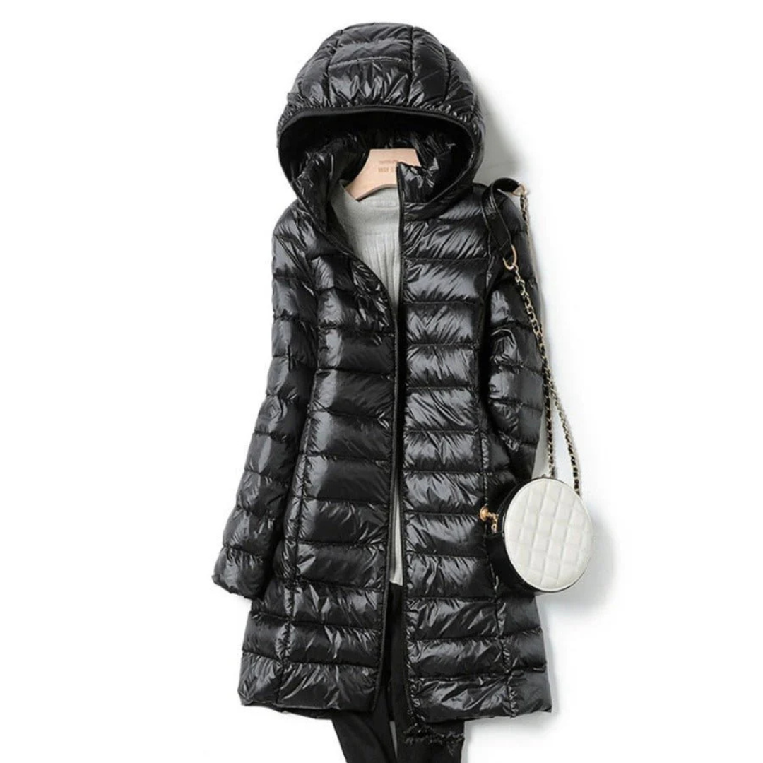 Krohn-e | Lange Winter Puffer Jacke - Kapuze
