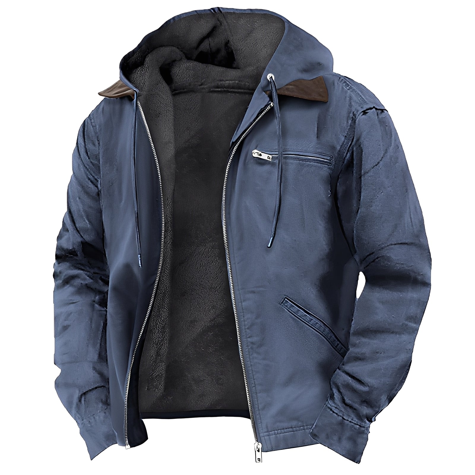Krohn-e | Warme Outdoor-Jacke mit Kapuze für Herren