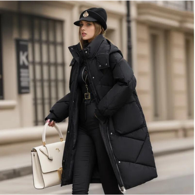 Krohn-e | Lange Jacke für Frauen Winter Warm
