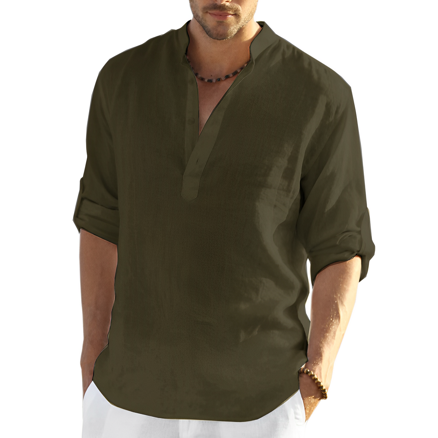 Andrew – Männer-Leinenhemd