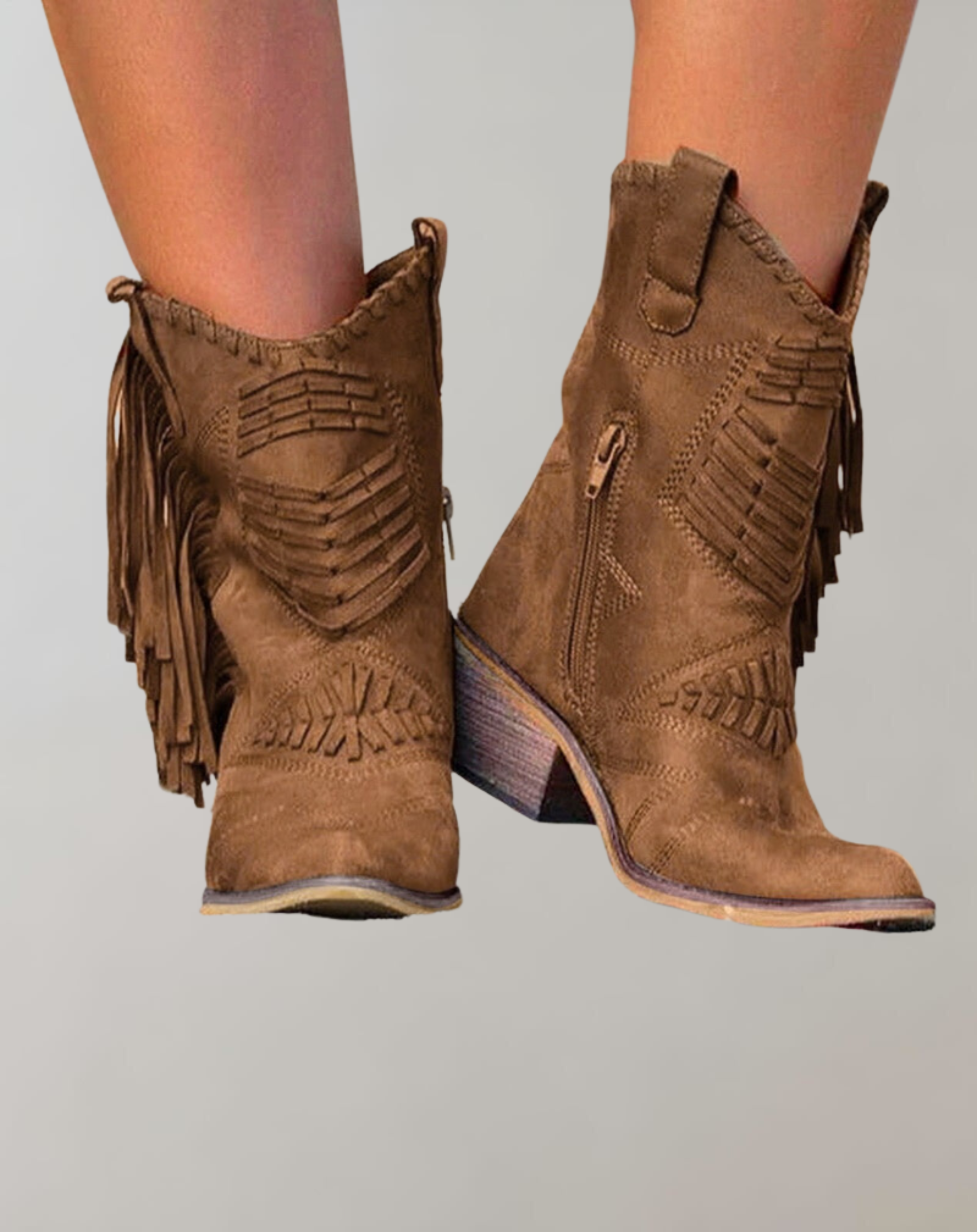 Krohn-e | Mid-Tube-Fransenstiefel
