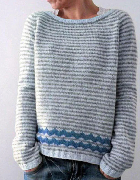 Retro-Pullover Panna für Damen