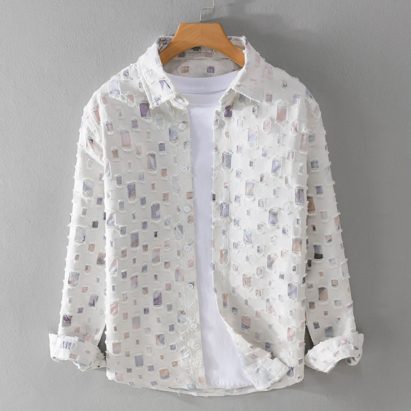 Baumwoll-Denim Hemd für Herren - Tedor